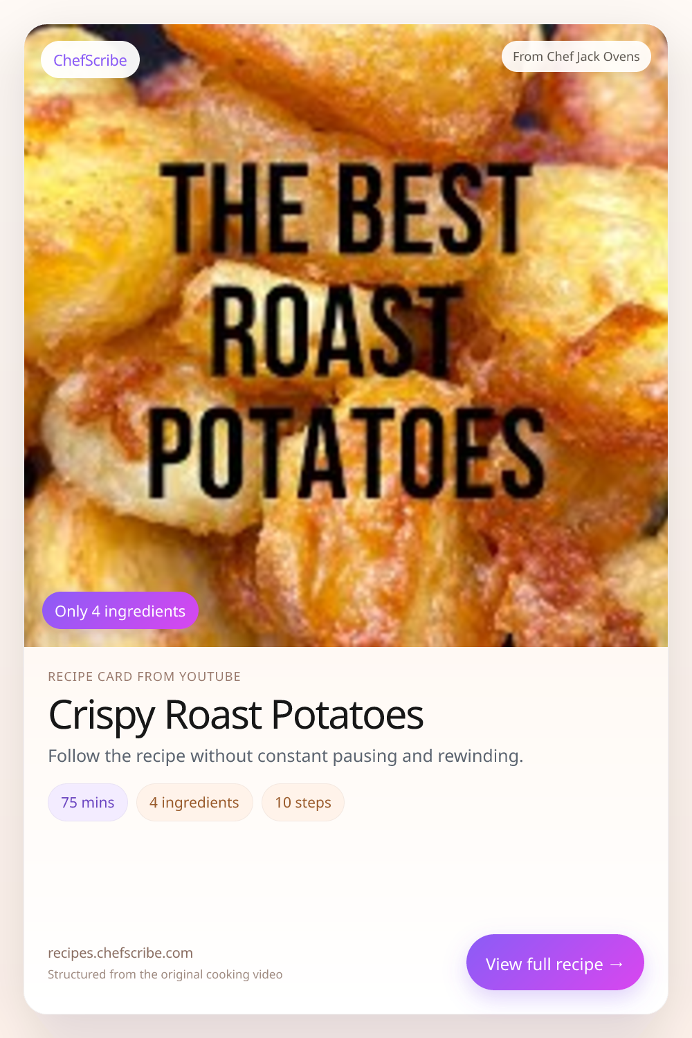 Roast Potatoes Recipe | Chef Jack Ovens